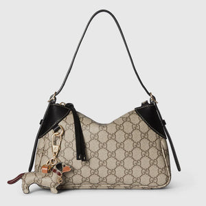 GUCCI GG EMBLEM SMALL SHOULDER BAG