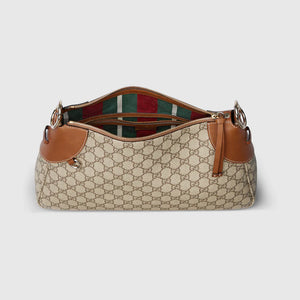 GUCCI GG EMBLEM LARGE SHOULDER BAG