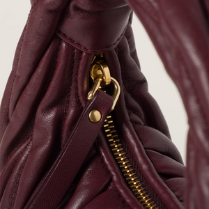 MIU MIU Wander matelassé nappa leather hobo bag(mini)