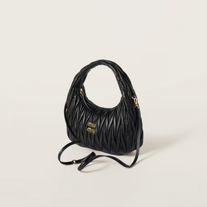 MIU MIU Wander matelassé nappa leather hobo bag (Medium)