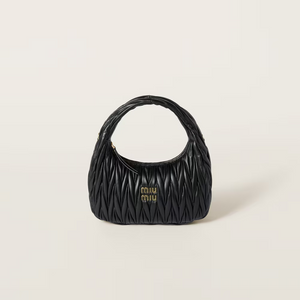 MIU MIU Wander matelassé nappa leather hobo bag (Medium)