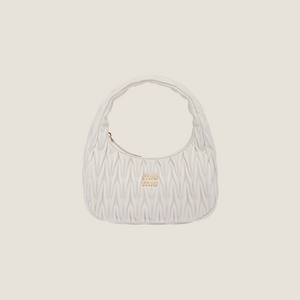 MIU MIU Wander matelassé nappa leather hobo bag ( Large)