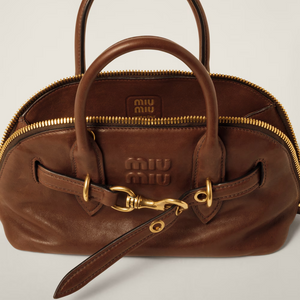 MIU MIU Aventure nappa leather top-handle bag