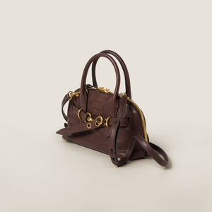 MIU MIU Aventure nappa leather top-handle bag