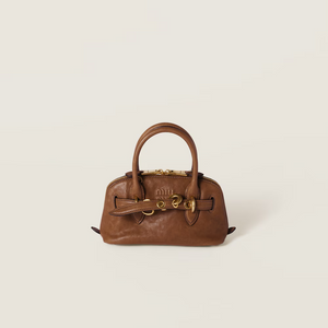 MIU MIU Aventure nappa leather top-handle bag (Small)