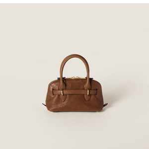 MIU MIU Aventure nappa leather top-handle bag (Small)