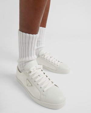 PRADA Men's Leather and Re-Nylon sneakers