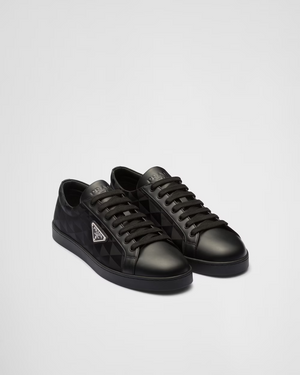 PRADA Men's Leather and Re-Nylon sneakers