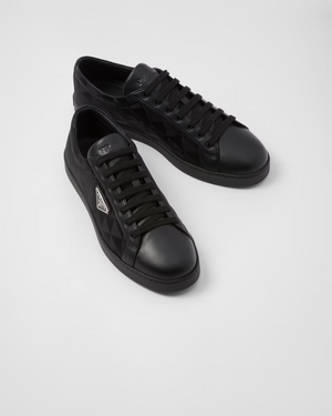 PRADA Men's Leather and Re-Nylon sneakers