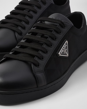 PRADA Men's Leather and Re-Nylon sneakers